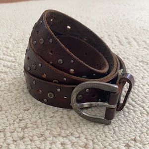 Leather Studded Belt